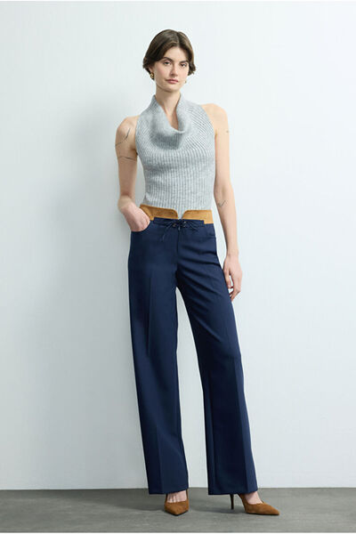 Love My Body Moda Tutkusu Geniş Paça Cepli Pantolon