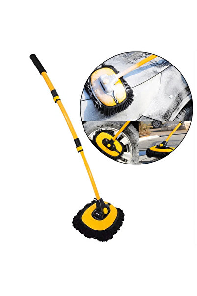 Bowie Teleskopik katlanır araba yıkama fırçası temizlik fırçası mikrofiber çi...