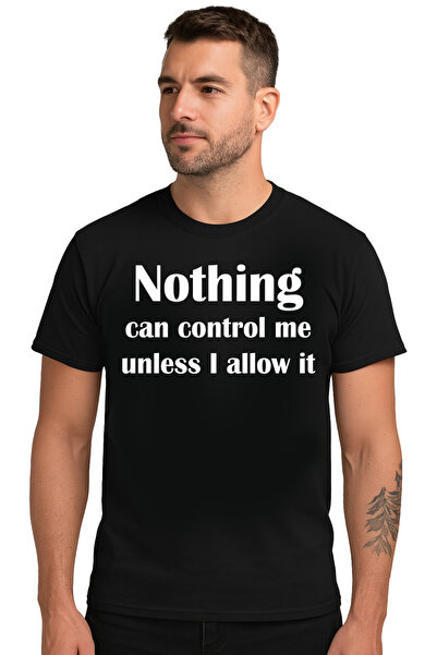 OEM Tricou barbat Nimic nu mă poate controla decât dacă îl lasă în pace, 100%...
