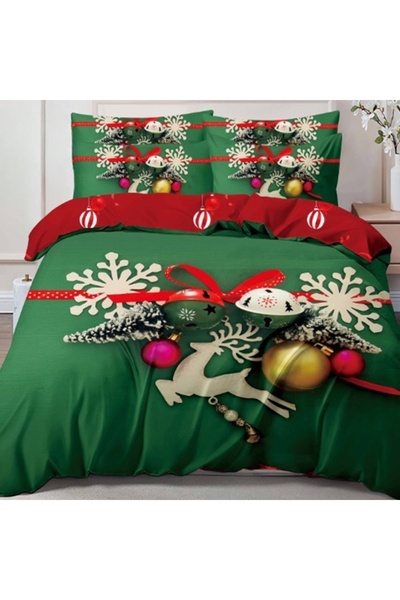 Talis Christmas Double Bed Linen Xmas V82 6 Pieces, Finet