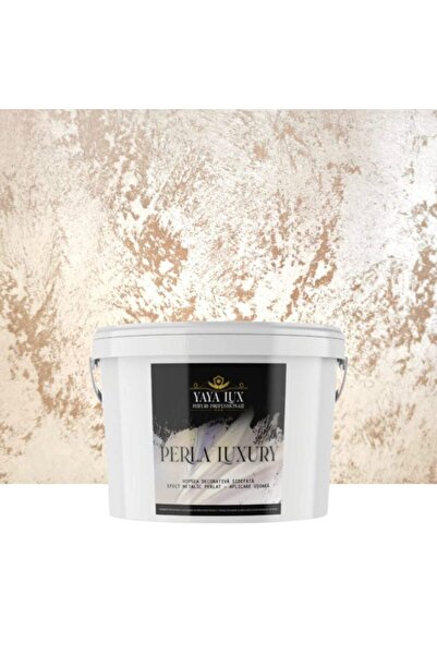 YaYa Color Vopsea decorativa de Lux, Perla Luxury cu Fulgi Perlati, Cafea cu ...
