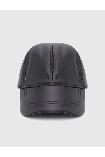 İLVİ Valguri Genuine Leather Anthracite Unisex Hat