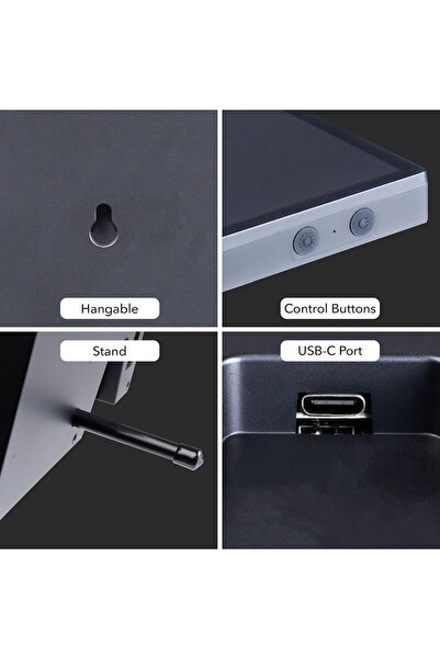 Generic Pixel Art Bluetooth Speaker with 32x32 LED Display - App Controlled Alarm Clock (Black)