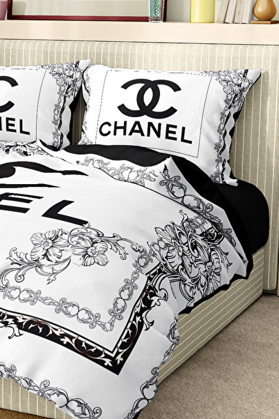 Marcalanya Duvet Cover Set Double Size Cotton Satin Fabric 6 Pieces 3D Digital Printing Duvet Cover Set Model No: