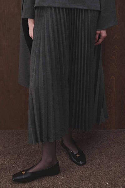 Hooopstore Pilisoley Polyviscon Anthracite Skirt