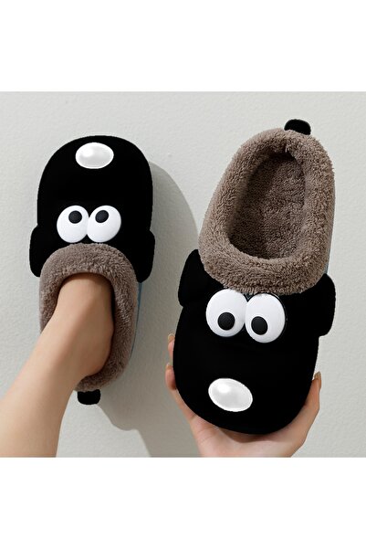 OEM Cute and warm slippers for women, waterproof, dog shape, 7158