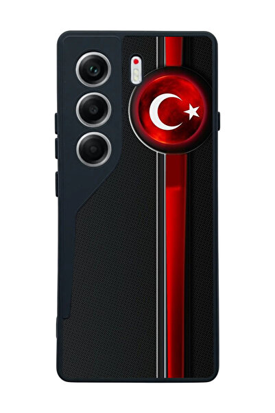 TECNO Camon 40 Uyumlu Baskılı, Mat Siyah,Yumuşak Silikon, Koruyucu,Şok Emici ...