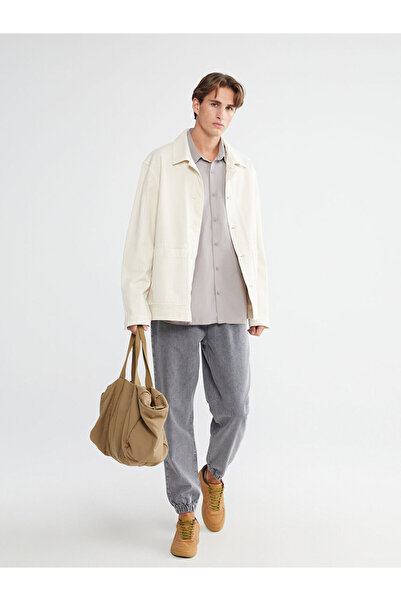 LC Waikiki Γκρι 780 Jogger Ανδρικό τζιν παντελόνι