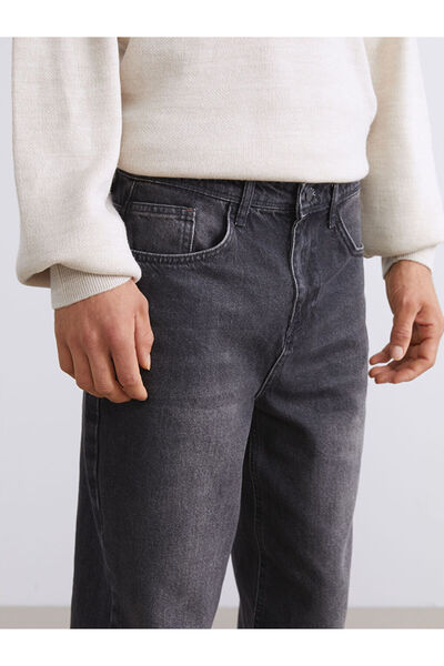 LC Waikiki Anthracite Baggy Fit Men's Jean Trousers