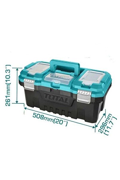 TOTAL Large iron lock tool bag