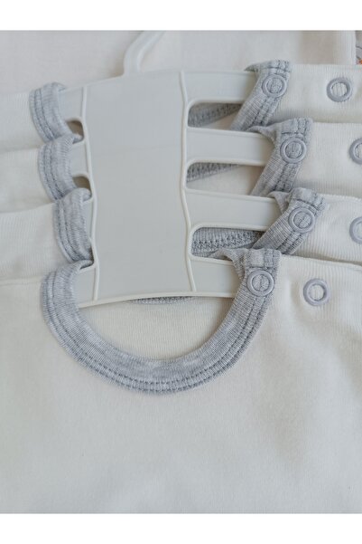 Tomuycuk 4-Piece 100% Cotton Short Sleeve Baby Bodysuit Set |   Snap Fastener Transitional Bodysuit (0–12 Months)