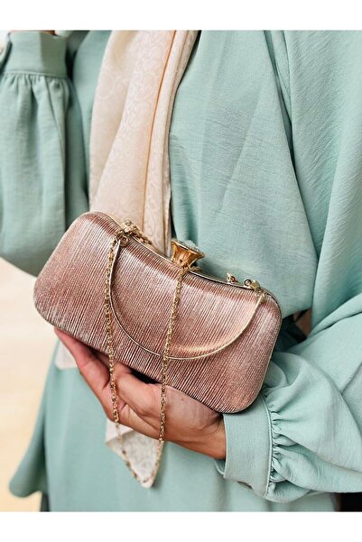 Çanta Trend Women's Scholarship Handbag and Crossbody Chain Long Strap Crystal Stone Evening Bag