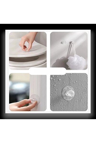 tg tek-iş global 2-Piece Crystal Adhesive Handle Hanger, No Drilling Required, Practical Handle for Cabinets, Drawers, and Doors