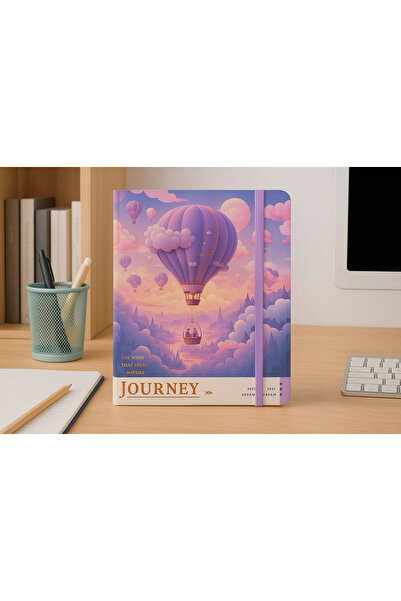 Evistro Agenda Daily Lined Notepad Notebook Purple Balloon