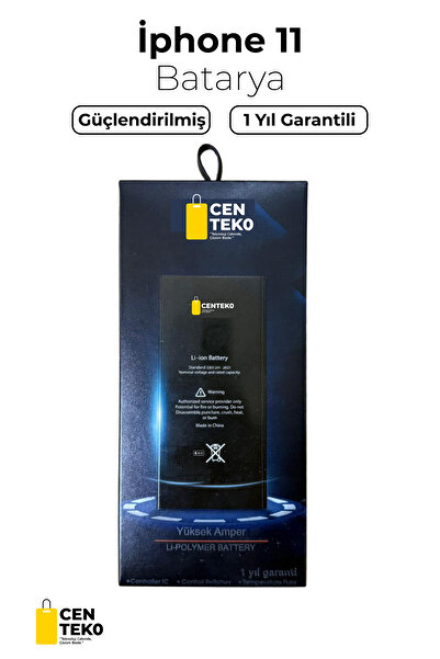 centeko Apple iPhone 11 Batarya – %30 Daha Güçlü, 1 Yıl Garantili, Yüksek Performanslı Pil