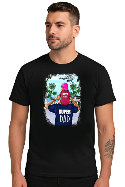 OEM Tricou barbat Super Girl, Super DAD, 100% bumbac