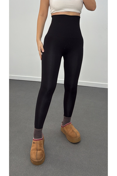 Narferita Siyah Ultra Yüksek Bel Sihirli Korse Tayt