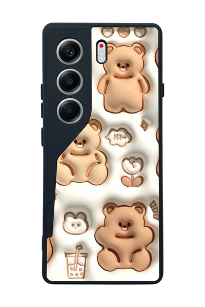 TECNO غطاء حماية متوافق مع كامون 40، أسود غير لامع، سيليكون ناعم، واقي، ممتص ...