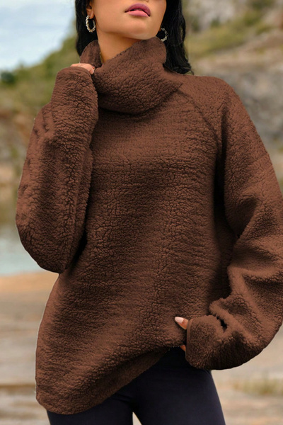 H&E LUXURY DESIGN Полуризана фланелка с качулка