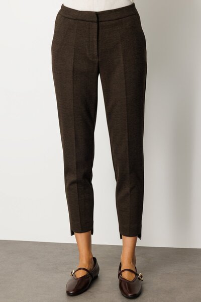 Ekol Herringbone Patterned Skinny Leg Trousers