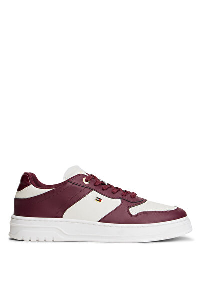 Tommy Hilfiger White - Burgundy Women's Sneaker Fw0Fw08795H04