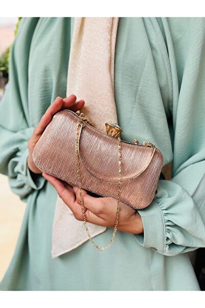 Çanta Trend Women's Scholarship Handbag and Crossbody Chain Long Strap Crystal Stone Evening Bag