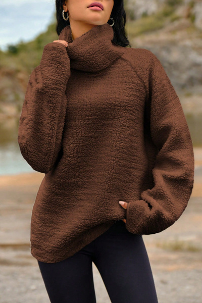 H&E LUXURY DESIGN Полуризана фланелка с качулка