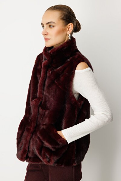 Ekol Torba Cepli Plush Vest