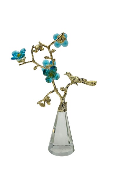BİNDAWOOD B&D Décor Item with tree design and flowers - Blue