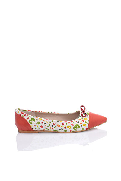 JustBow Printed Women's Ballerinas with Bow Detail