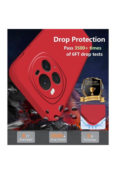 Flippy Protective Case for Honor Magic 6 Pro, Liquid Silicone, Microfiber Interior, Shockproof, Wire