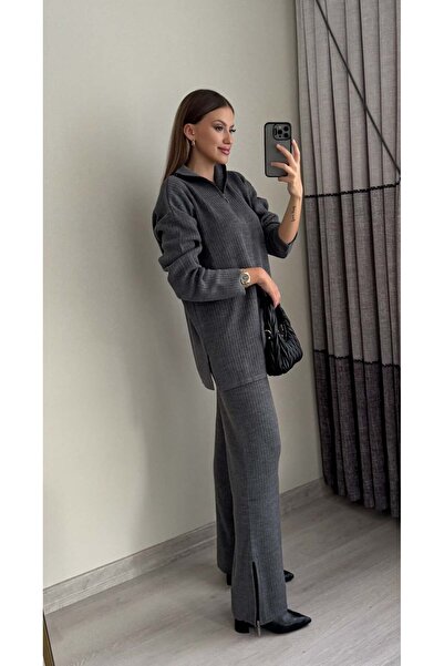 Miasista Kaşkorse Fermuarlı Triko Takım