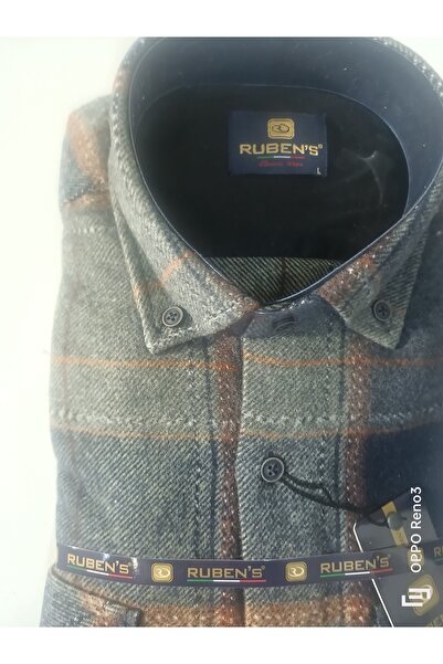 RUBENS GÖMLEK Double Pocket Thick 100% Cotton Lumberjack Shirt