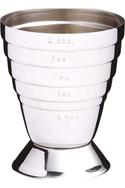 Generic Stainless Steel Cocktail Jigger with 6 Measurement Markings for Accurate Mixing Perfect Bar Tool fo
