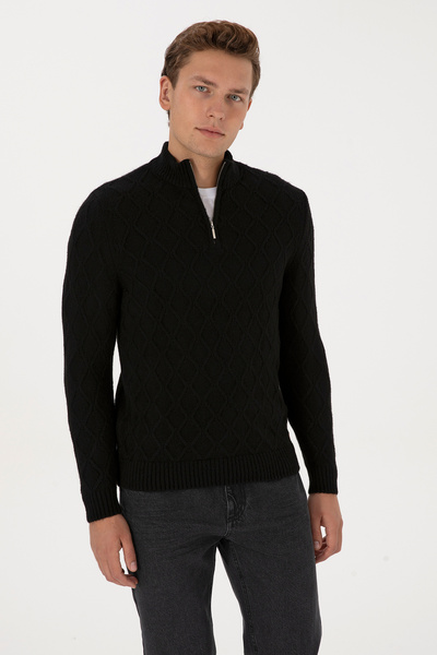 U.S. Polo Assn. Men's Black Sweater 50315035-Vr046