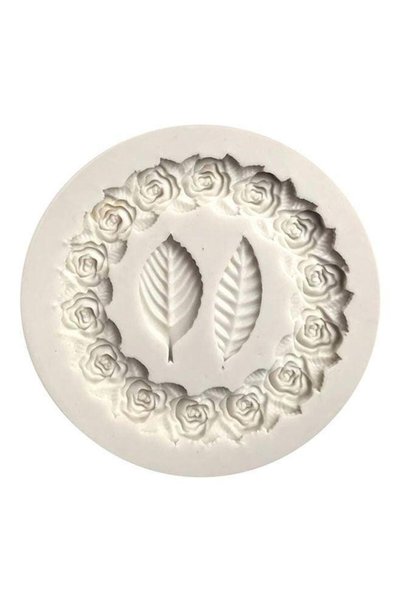 Generic Circle Flower Silicone Mold White 50grams