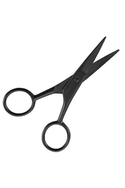 The Beard Brave Foarfece de barbă, oțel inoxidabil, negru