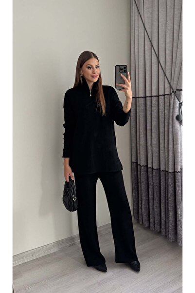 Miasista Kaşkorse Fermuarlı Triko Takım