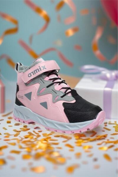 Oksit Arm 050 Αδιάβροχες Παιδικές Μπότες Unisex με Γούνινο Επένδυση και Ζώνες