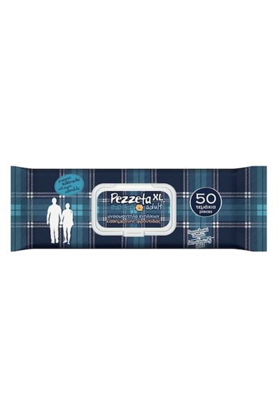 SHOPIENS Pezzeta XL Adult Wet Wipes, Dermatologically Tested, 50 Pieces – MYONNA