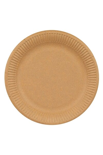 SHOPIENS Set farfurii din hârtie kraft, 23 cm, 10 piese, compostabile, MYONNA IT & E- COMMERCE ®