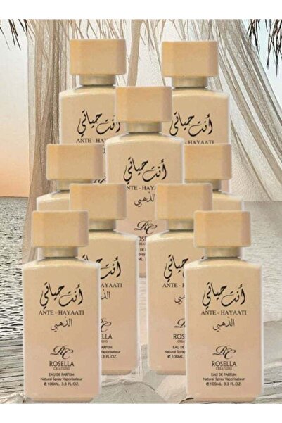 ROSELLA 9 Pieces Ante Hayaati Golden Perfume 100ML