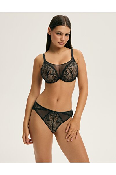 ESOTIQ Women's Elegant Briefs Panties Floral Openwork Lace & Mesh Sexy & Comfortable | Crown