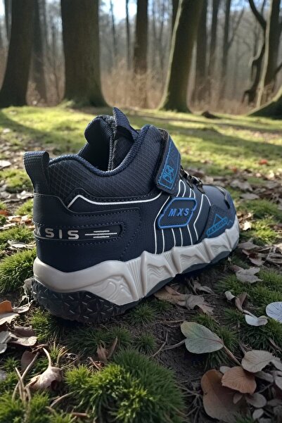 ALTUNTAŞ Unisex Erkek Kışlık Kaymaz Taban Cırtlı Çocuk Botu - Lacivert