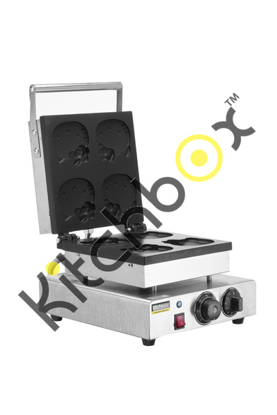 Kitchbox Ticari Endüstriyel Hello Kitty Waffle Makinesi