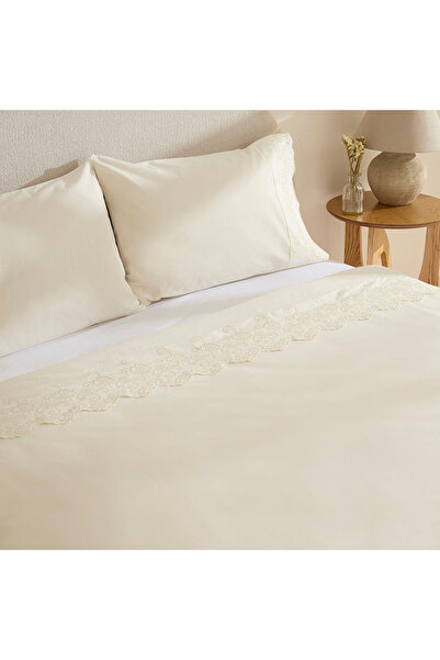 Karaca Home Avenza Brodeli Double Duvet Cover Set White