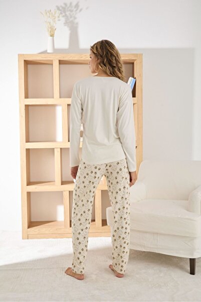 FORMO Women's Long Sleeve Soft Sofia Fabric High Quality Stretchy Comfortable Pajama Set