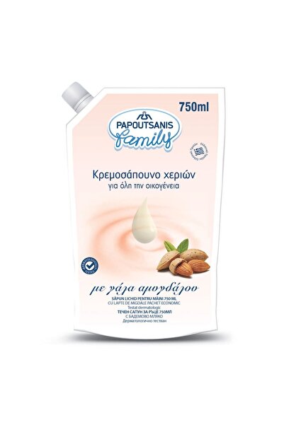 SHOPIENS Papoutsanis Liquid Soap, Family, Almond Milk, 750 ml