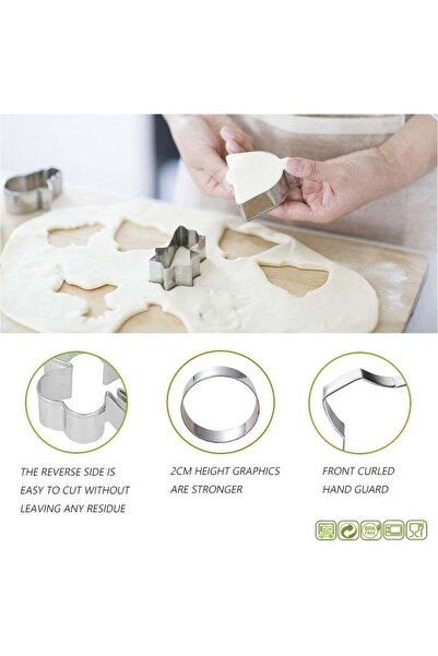 Generic Space-Themed Sandwich and Cookie Cutters - Food-Grade Stainless Steel...