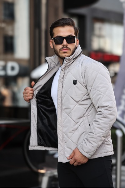 BLUES MODA BLUESMODA HAKİM YAKA KAPİTONE GİZLİ KAPÜŞON İÇİ PELUŞ MONT